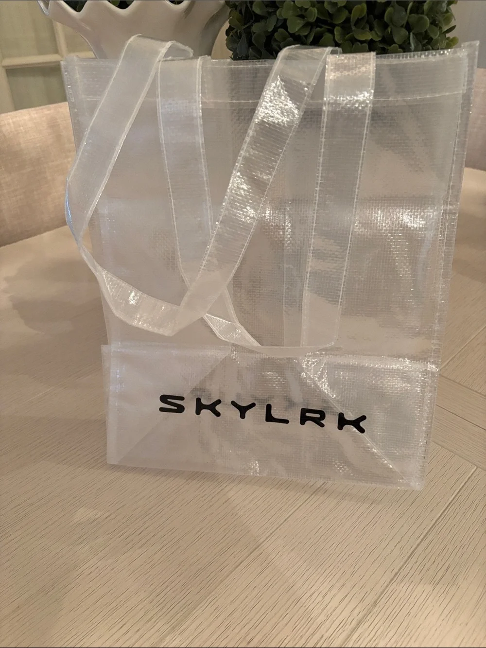 Skylrk transparent tote bag new 🆕